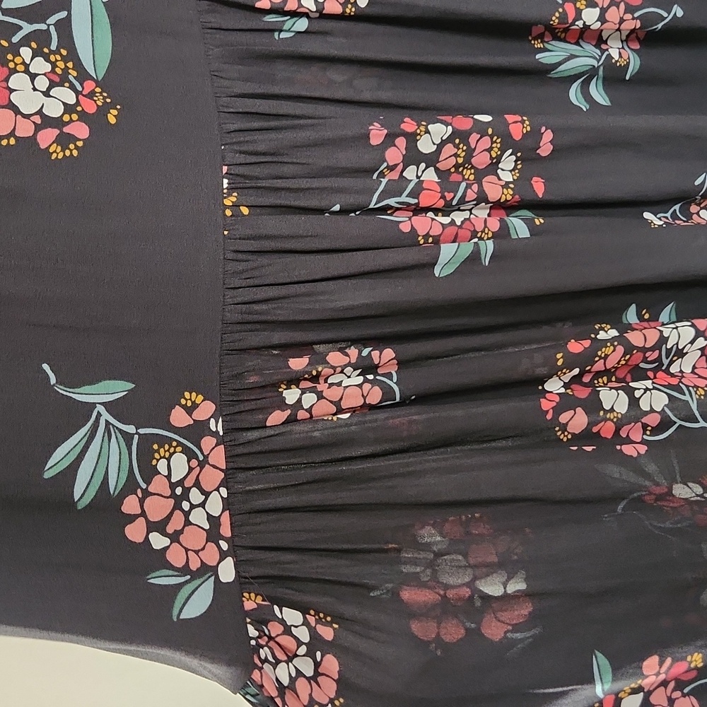 LOFT Black Floral Maxi Dress - Picture 5 of 11